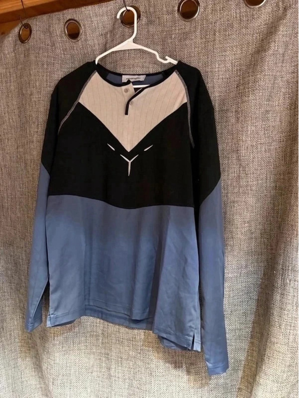 Kiko Kostadinov Blue Kenneth Jersey Long Sleeve T-Shirt